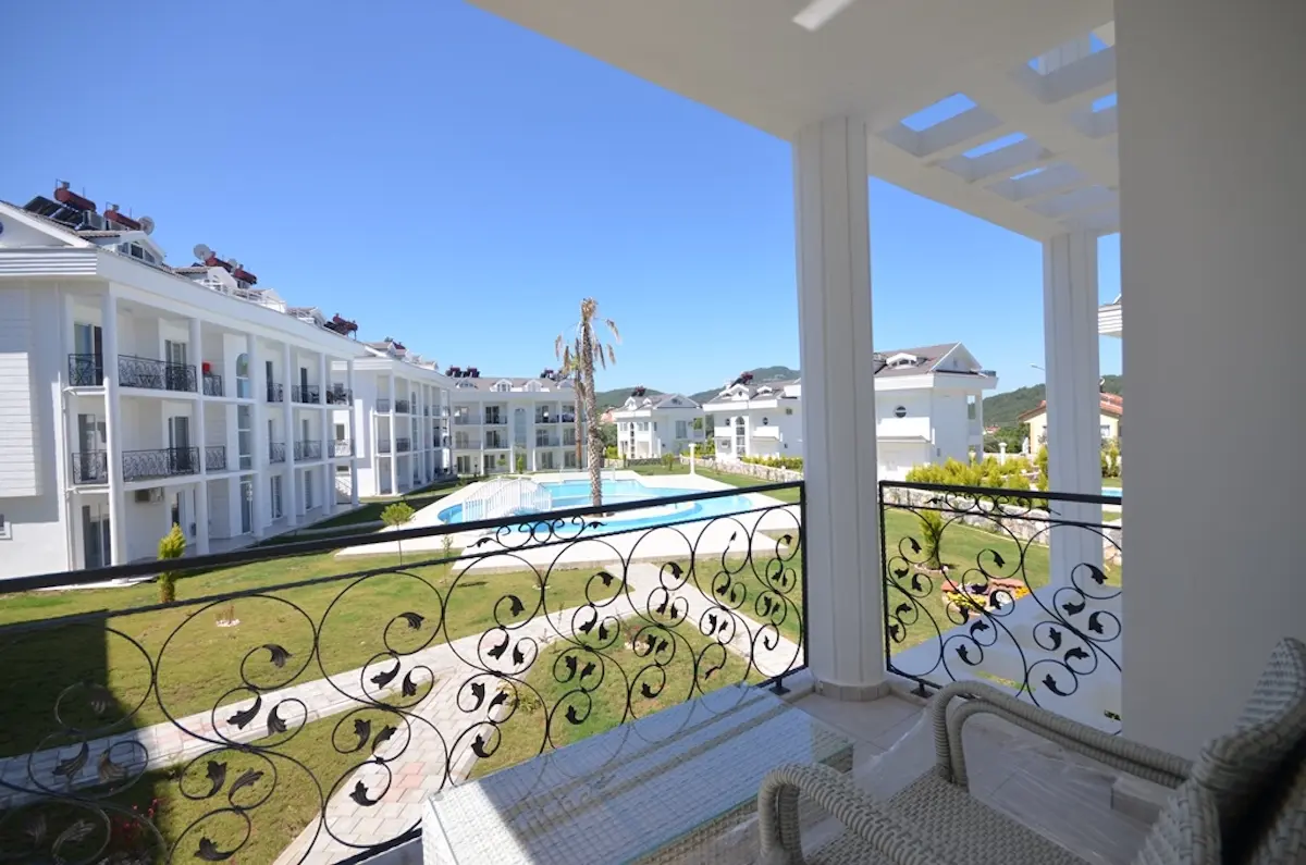 Shaded terrace